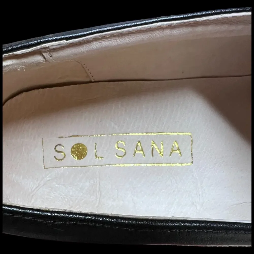 SOL SANA Daze SS Women's Size 40/US 9 Slate Pebble Metallic Loafers Shoes